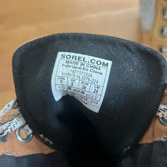 Sorel Women's Lexie Wedge Felt-Camel Brown Size 7