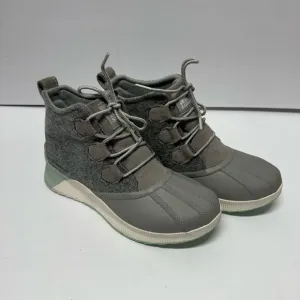 Sorel Womens Out N About III Classic Duck Winter Boots Dove Gray Rubber Size 8.5