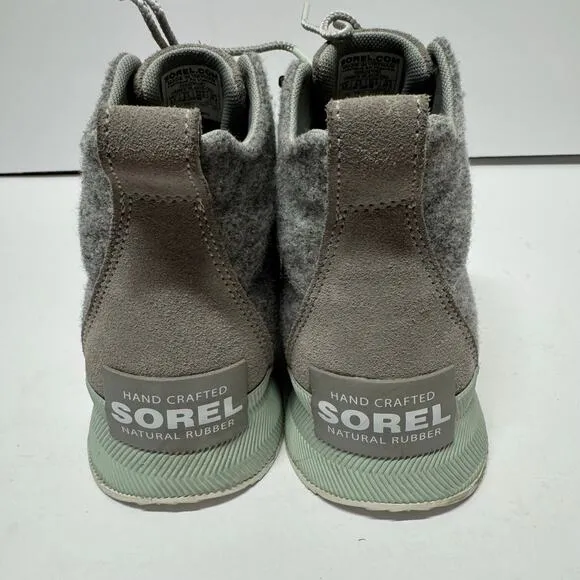 Sorel Womens Out N About III Classic Duck Winter Boots Dove Gray Rubber Size 8.5