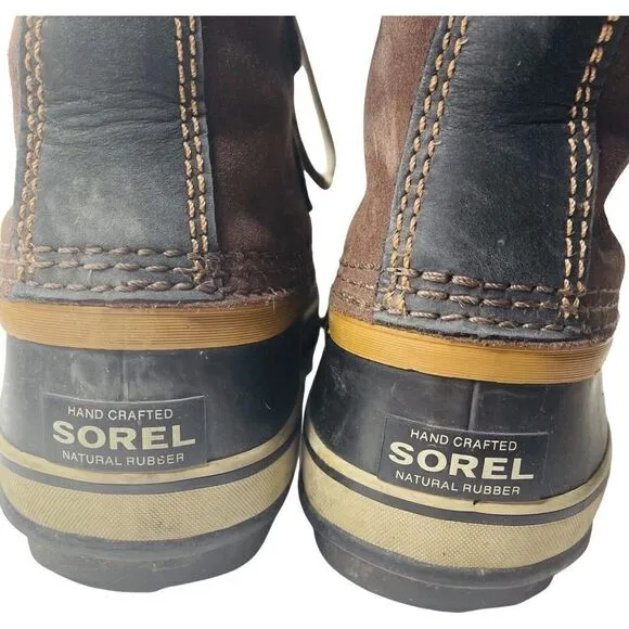 Sorel Women's Joan of Arctic US 9 Fur Brown boots Suede leather winter Snow