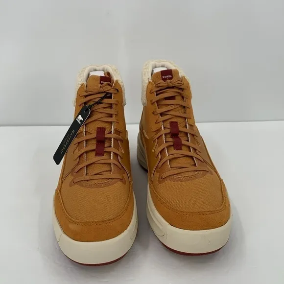 Sorel x Calia Out n About ONA mid sneaker boots winter waterproof Gold new 9.5