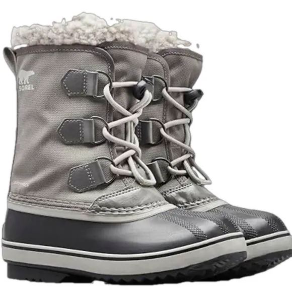 Sorel Yoot Pac Waterproof Weather Resistant Grey Slip On Winter Snow Boots