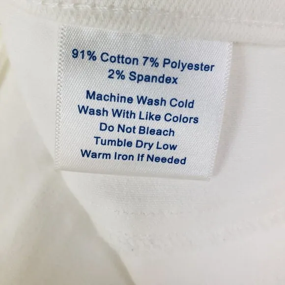 Southern Tide Resort Skinny White Jeans Size 28