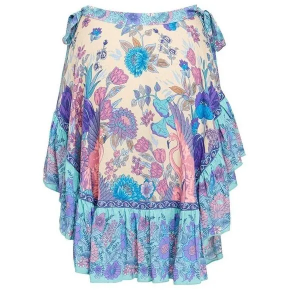 Spell and the Gypsy Collective Siren Song Hi-Low Skirt in Mermaid XS