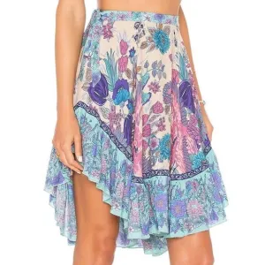 Spell and the Gypsy Collective Siren Song Hi-Low Skirt in Mermaid XS