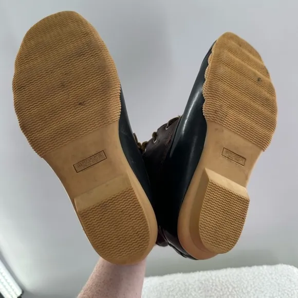 Sperry Brown Salt Water Duck Rain Boots