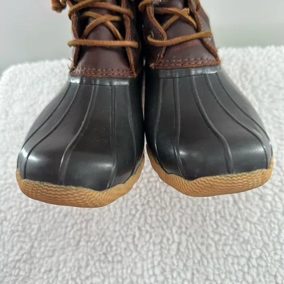 Sperry Brown Salt Water Duck Rain Boots