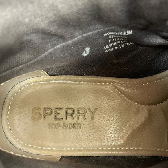 Sperry Coil Hook Moccasin Ankle Boots Suede Dark Brown Size 8.5M