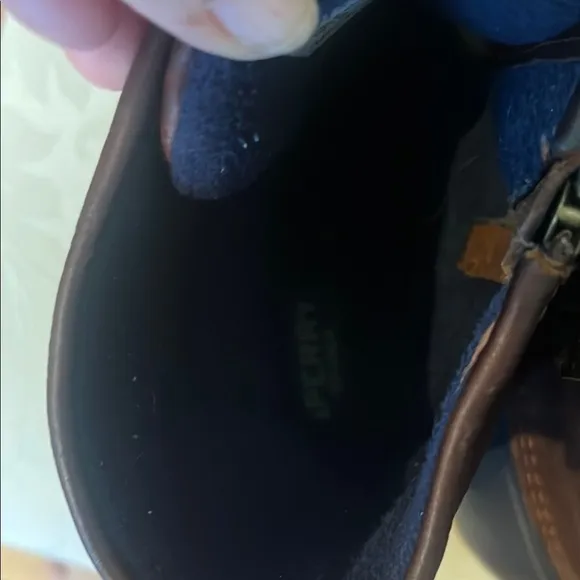 Sperry Duck Boots in Brown and Blue women’s size 11