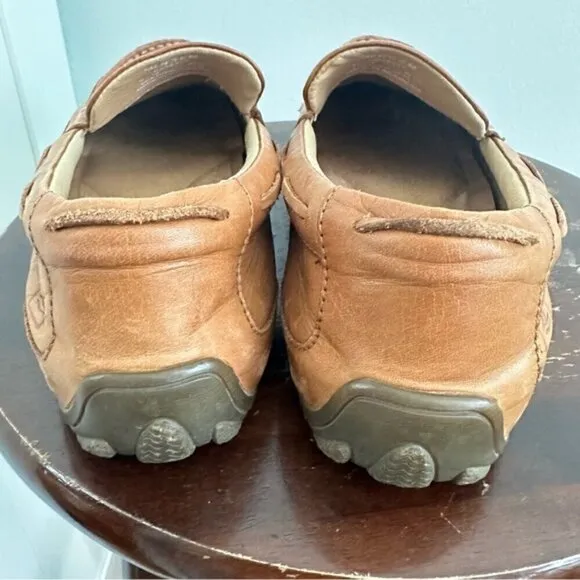 Sperry Top-Sider Leather Loafers Natural Hampden Venetian Drivers 8M