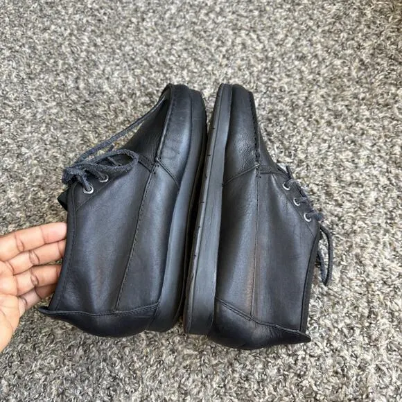 Sperry Top-Sider Mens Moc Sider Chukka Boots Size 8 M Black Leather Lace Up
