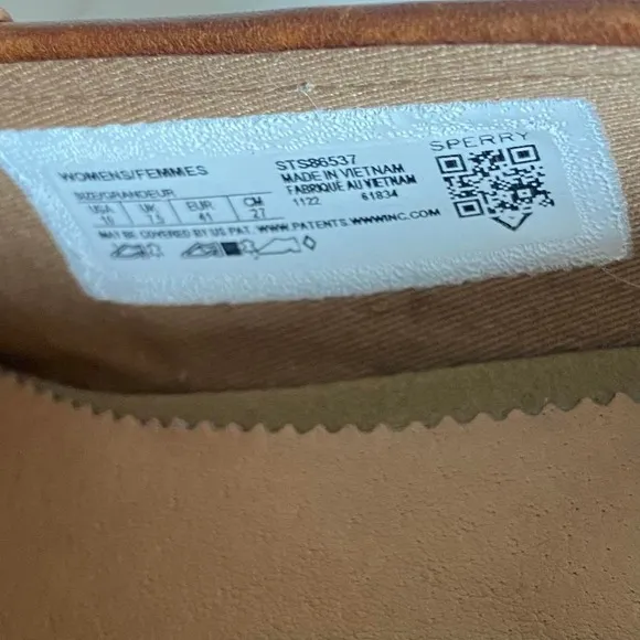 Sperry womens brown leather loafers size 10 excellent unworn condition