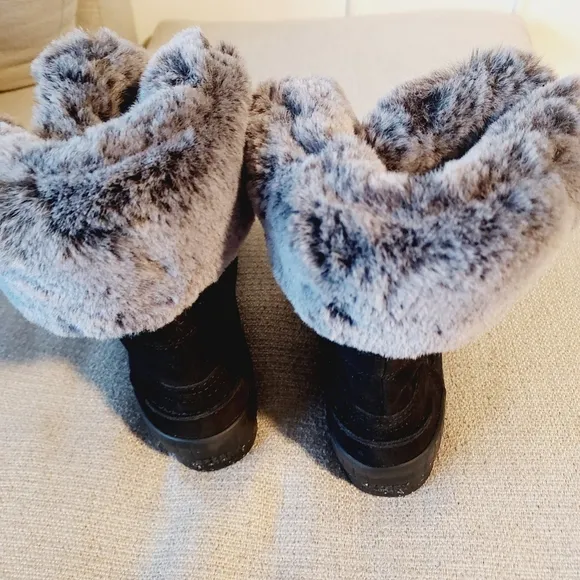 Sperry Women's Torrent Lace Up Waterproof Faux Fur Winter Boot Sz-8.5