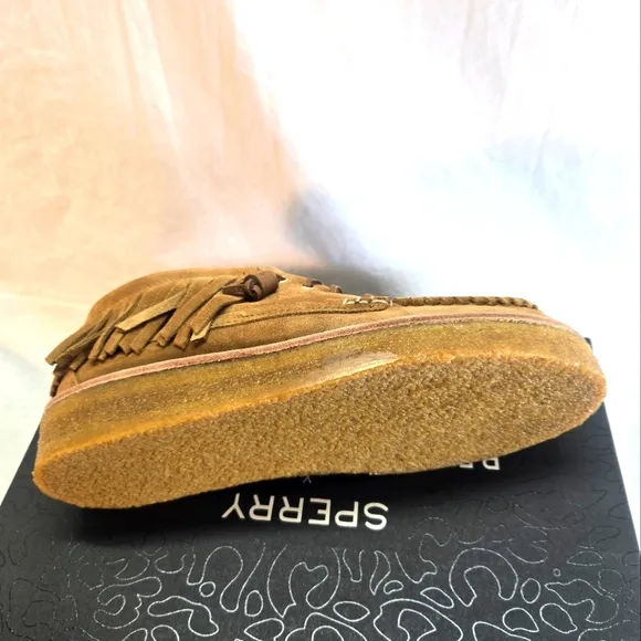 SPERRY X REBECCA MINKOFF Women's Size 8 Fringe Suede Chukka Boots New