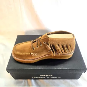 SPERRY X REBECCA MINKOFF Women's Size 8 Fringe Suede Chukka Boots New