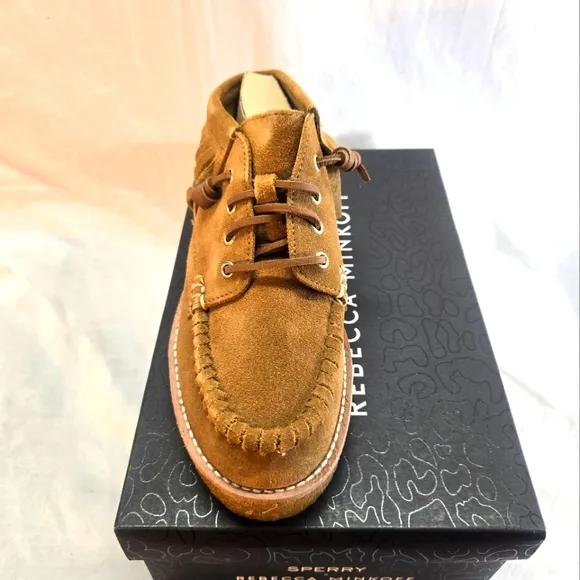 SPERRY X REBECCA MINKOFF Women's Size 8 Fringe Suede Chukka Boots New
