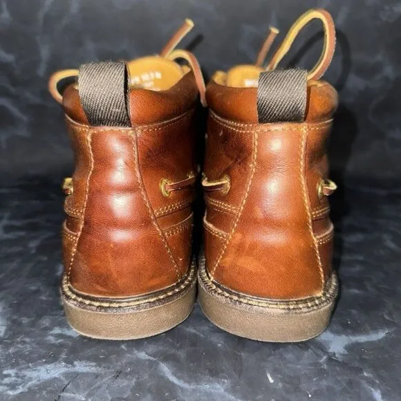 Sperry Gold Cup Top Sider Full Grain Brown Leather Chukka Boots Mens Size 10.5M