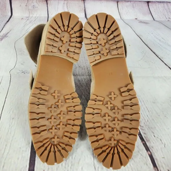 Splendid Tan Suede Foldable Ankle Boots