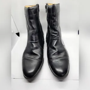 Stacy Adams Men's Black Leather Boots 8.5