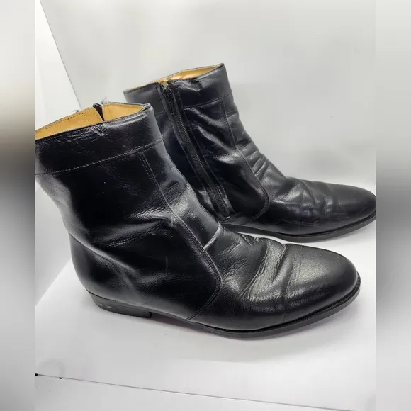 Stacy Adams Men's Black Leather Boots 8.5
