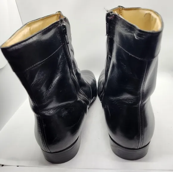 Stacy Adams Men's Black Leather Boots 8.5