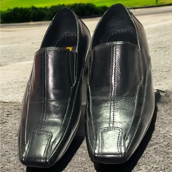 Stacy Adam’s Men’s Black Leather Loafers Size 7M.