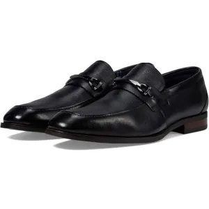 Stacy Adams Mens Black Solid Leather Slip-on Shoes New