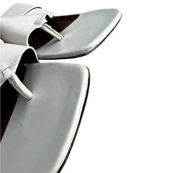 STAUD FLY FLAT SANDALS in White 38