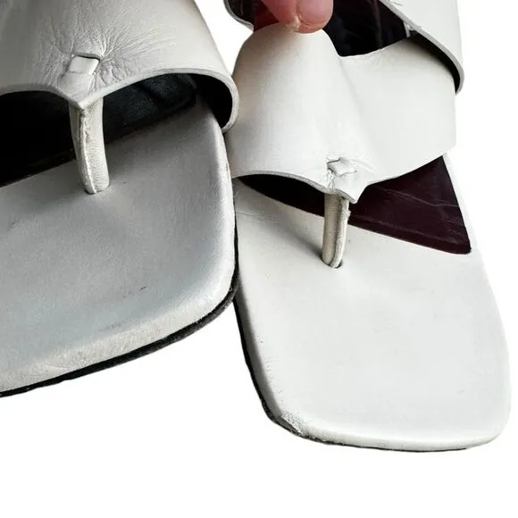 STAUD FLY FLAT SANDALS in White 38