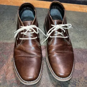 Steve Madden Brown “Wood” Chukka Boots with Leather Upper