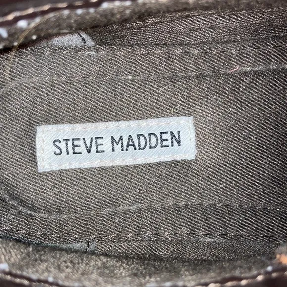 Steve Madden Brown “Wood” Chukka Boots with Leather Upper