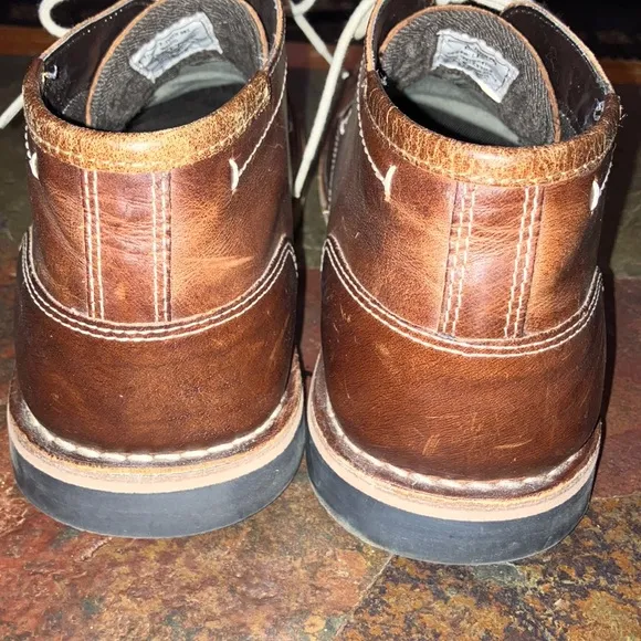 Steve Madden Brown “Wood” Chukka Boots with Leather Upper