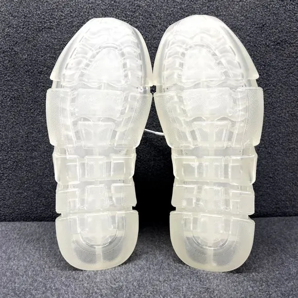 Steve Madden Fashion Sneakers Womens 6.5 M White Silver Danaly Rhinestone