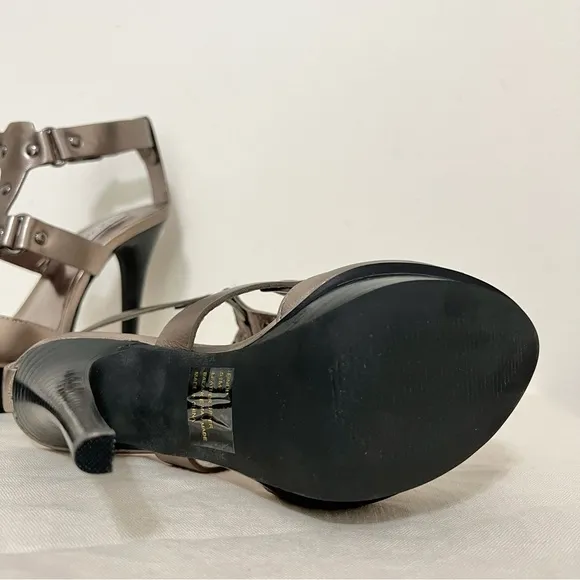 Steve Madden Findd Pewter Stiletto Sandals Mobwife
