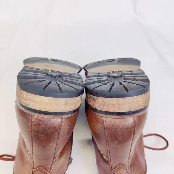 Steve Madden 'Helper' Chukka Boots Brogue Wingtip Leather Brown Mens Sz 9