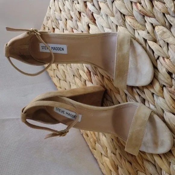 Steve Madden high heels suede sandals 9.5