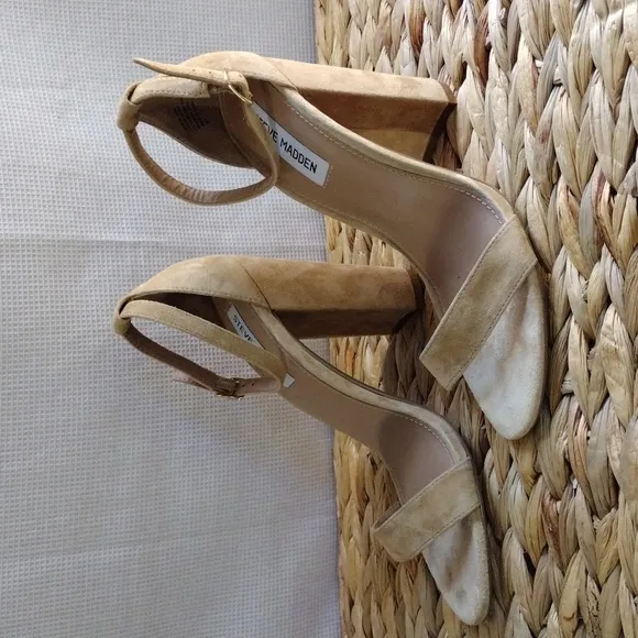 Steve Madden high heels suede sandals 9.5