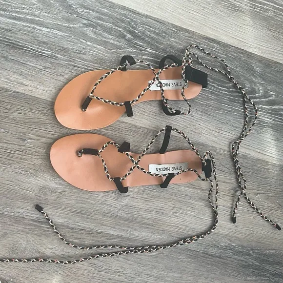 Steve Madden lace up sandals