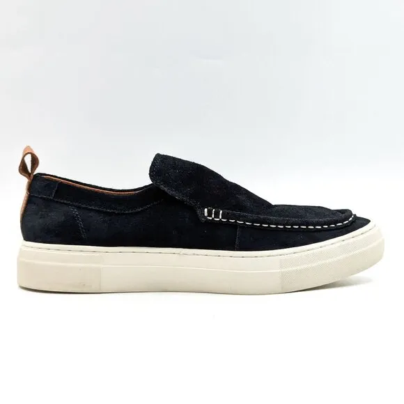 Steve Madden Men Rhett Blue Suede Slip On Walking Moc Toe Loafers size 11
