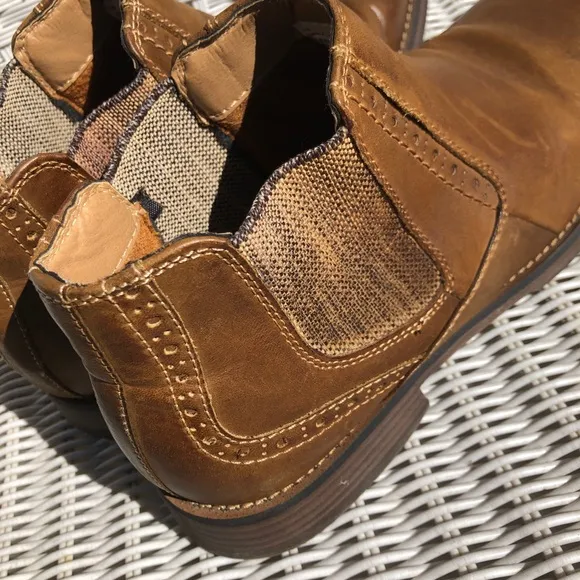 Steve Madden Mens Brown Leather Slip In Ankle Chukka Boots Size 9