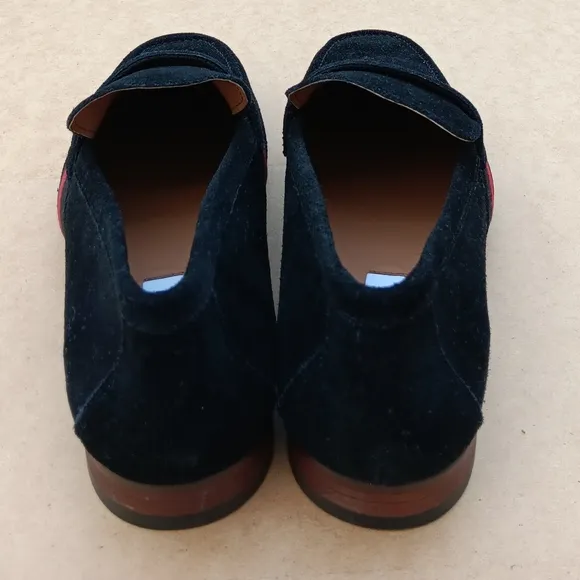 STEVE  MADDEN Men's  Klique  Black Leather  Slip On Loafers  - 11M