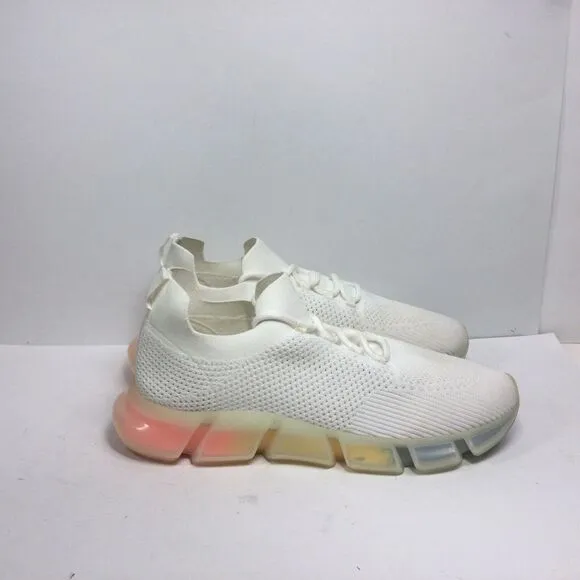 Steve Madden Popsicle sneakers Mens Size 11M White multi athletic‎ Fashion shoes