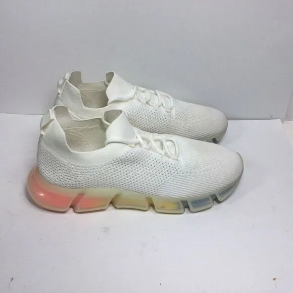 Steve Madden Popsicle sneakers Mens Size 11M White multi athletic‎ Fashion shoes
