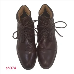 Steve Madden s9 Mens Leather Dylan Chukka Side Zip Gorpcore Dark Academia Travel