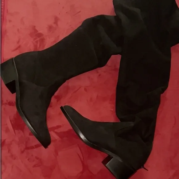 Steve Madden Steve Georgette Over The Knee Black suede boots.  Size 8.  NWOT.