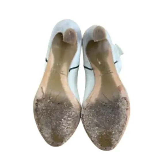 Strategia Bootie Womens Sz 8 White Leather Stiletto Heel Ankle Slip-On Boots