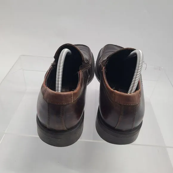 Structure Brown Leather Loafers SlipOn Mens Size 9.5D Model‎ 69499 Made in Italy
