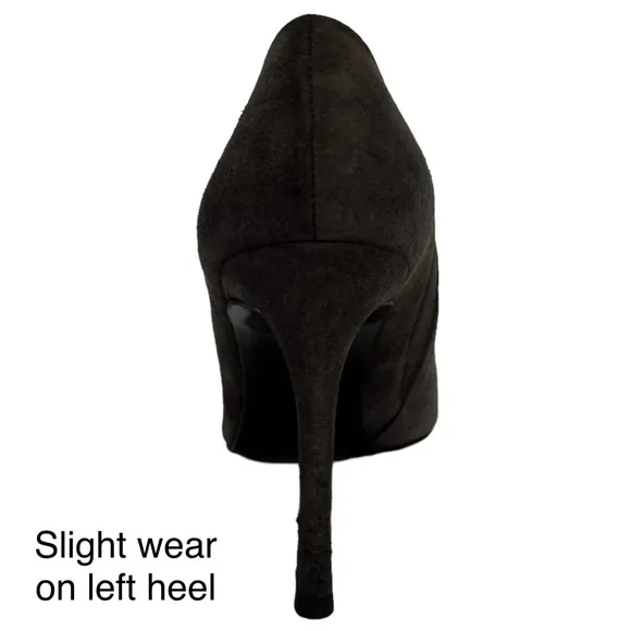 Stuart Weitzman Altamira Suede Peep Toe Ankle Bootie Boots Gray Size 9 M Medium