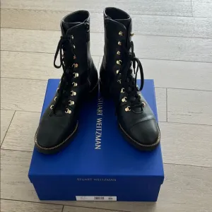 Stuart Weitzman Black Leather Women's Boots