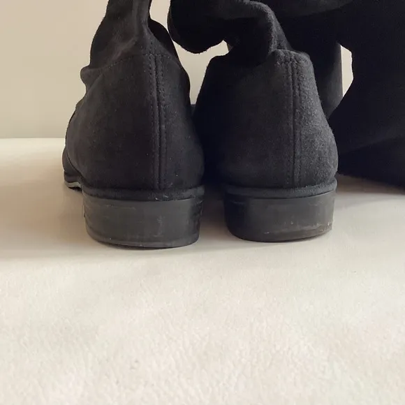 Stuart Weitzman Black Lowland Suede Over-The-Knee Boots SZ 6.5